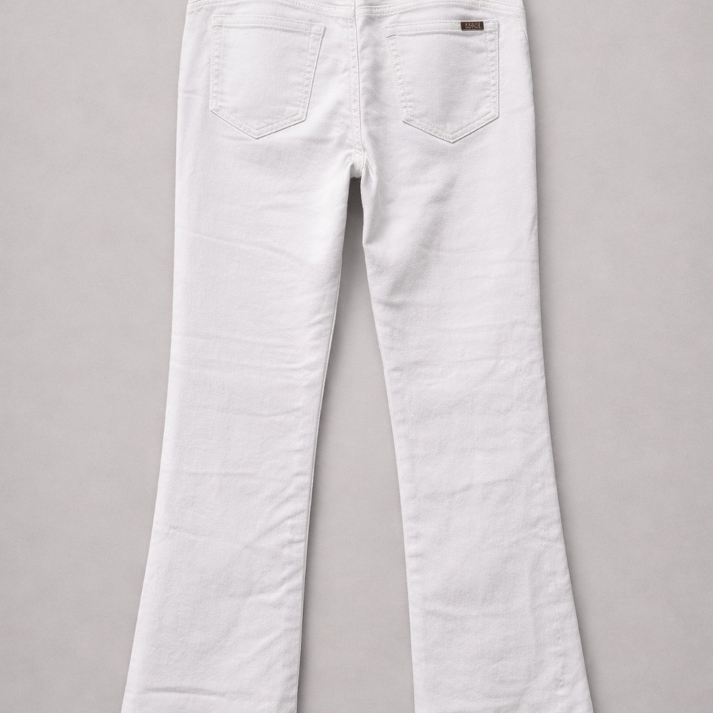 IMAN Women's Flare White Jeans